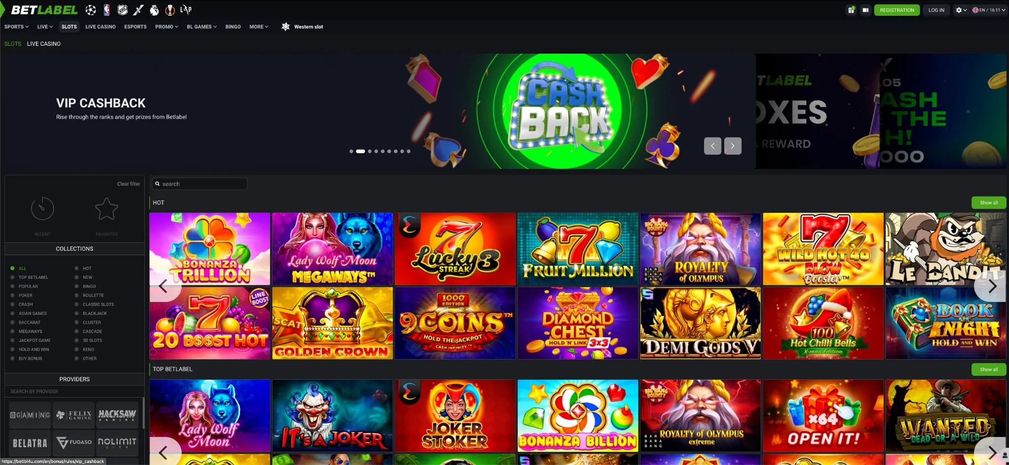 Betlabel casino online – pacote de boas-vindas 1.500€ + 150 rodadas grátis